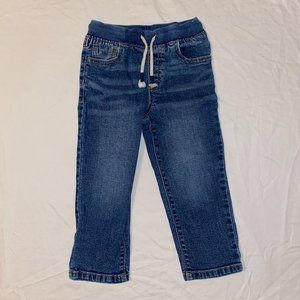 Toddler Boy Jeans with Functional Drawstring - 3T